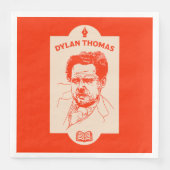 Serviette En Papier Dylan Thomas Welsh Poet (Devant)