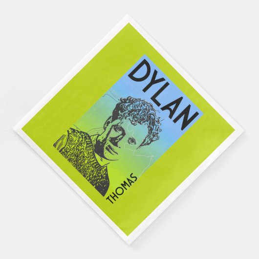 Serviette En Papier Dylan Thomas Welsh Poet (Coin)