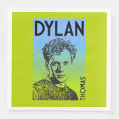 Serviette En Papier Dylan Thomas Welsh Poet (Devant)