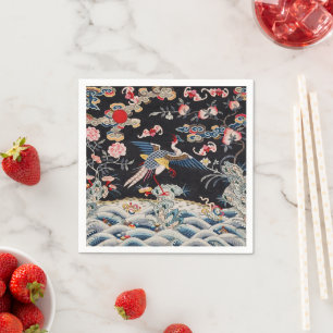 Serviette En Papier Dynastie Golden Pheasant & Quing/Chine impériale