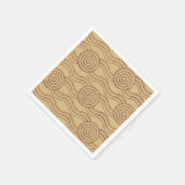 Serviette En Papier Earth Australian Dreamtime River Motif (Coin)