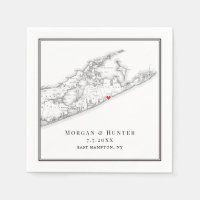 East Hampton NY Elegant Mariage noir et blanc