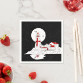 Serviette En Papier East Quoddy Head Phare plat (En situation)