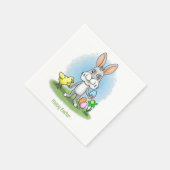 Serviette En Papier Easter Bunny and the Chicken (Coin)