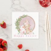 Serviette En Papier Easter Bunny at Garden Paper Napkin (En situation)