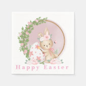 Serviette En Papier Easter Bunny at Garden Paper Napkin (Devant)