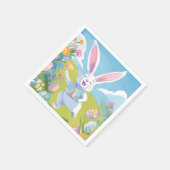 Serviette En Papier Easter Bunny | Cute Easter Pastel Wildflower (Coin)