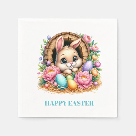 Serviette En Papier Easter Bunny Paper Napkins (Devant)