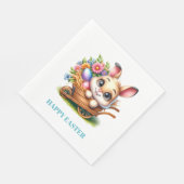 Serviette En Papier Easter Bunny Paper Napkins (Coin)