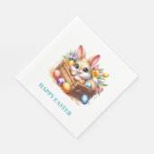 Serviette En Papier Easter Bunny Paper Napkins (Coin)