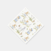 Serviette En Papier Easter Bunny Vintage Rabbit Paper (Coin)