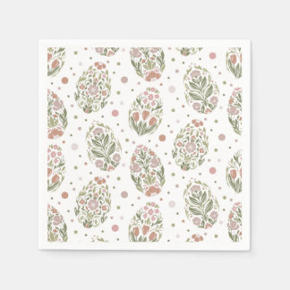 Serviette En Papier Easter eggs in folk art style