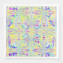 Easter Pastel Abstract Party Paper Napkins