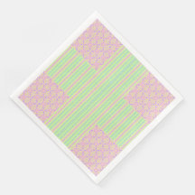 Easter Pastel Cross Party Paper Napkins