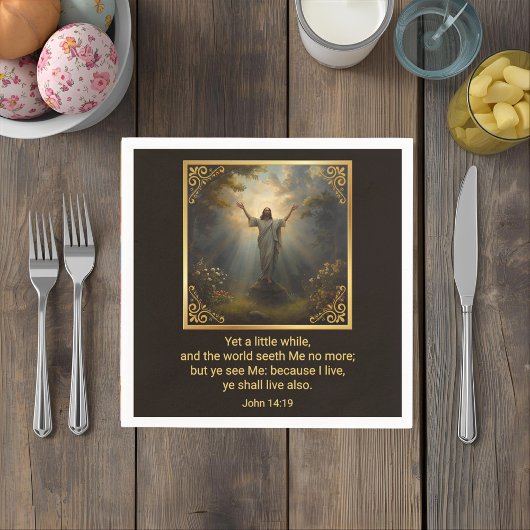 Serviette En Papier Easter Resurrection Religious
