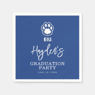 Serviette En Papier Eastern Illinois Panthers Empreinte de patte & EIU