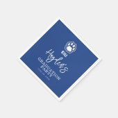 Serviette En Papier Eastern Illinois Panthers Empreinte de patte & EIU (Coin)