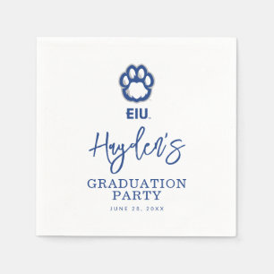 Serviette En Papier Eastern Illinois Panthers Empreinte de patte & EIU