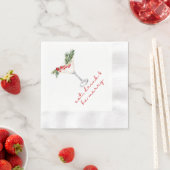 Serviette En Papier Eat, Drink, and Be Merry Christmas (En situation)