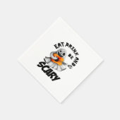 Serviette En Papier Eat Drink And Be Scared Minimal Clean (Coin)