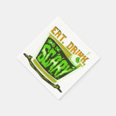 Serviette En Papier Eat drink and be scary (Coin)