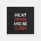 Serviette En Papier Eat Drink And Be Scary Creative Casual (Devant)