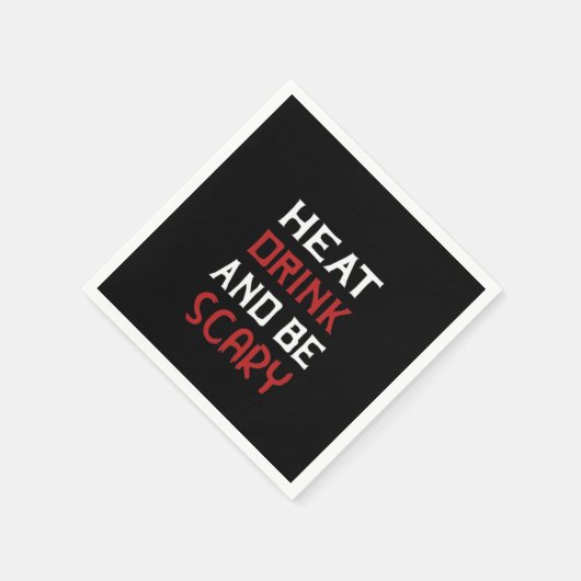 Serviette En Papier Eat Drink And Be Scary Creative Casual (Coin)