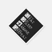 Serviette En Papier Eat Sleep Anime Repeat Venin Idea Cosplayer (Coin)