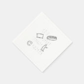 Serviette En Papier Eat Sleep Tai Chi Repeat Gift Idea (Coin)