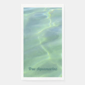 Serviette En Papier Eau Aquamarine Tropical Personnalisable (Devant)