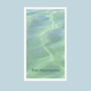 Serviette En Papier Eau Aquamarine Tropical Personnalisable