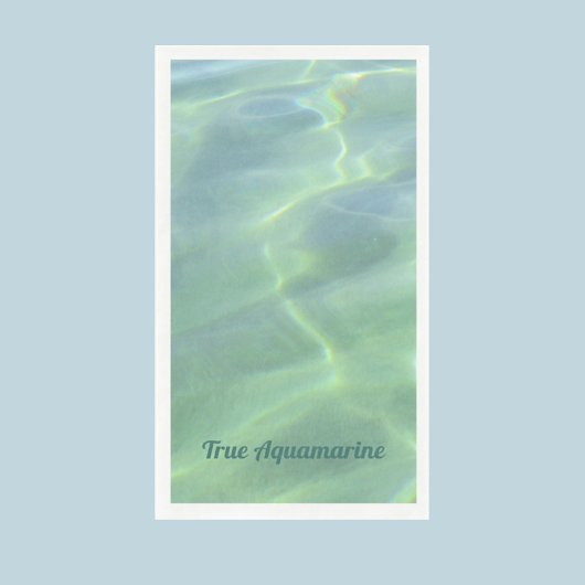 Serviette En Papier Eau Aquamarine Tropical Personnalisable