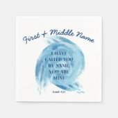 Serviette En Papier Eau Baptisée (Devant)