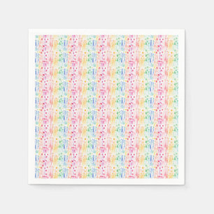 Serviette En Papier Eau colorée goutte-à-goutte Motif transparent