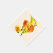 Serviette En Papier Eau de flotteur orange calla (Coin)