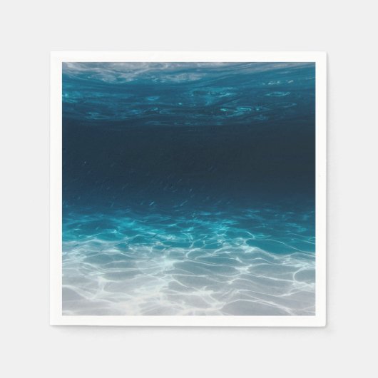 Serviette En Papier Eau de mer sous la mer (Devant)