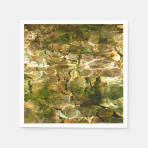 Serviette En Papier Eau de sources chaudes Green-Gold Nature