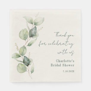Serviette En Papier Eau-forte élégante de eucalyptus pour la douche de