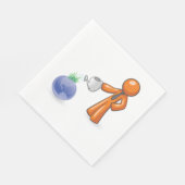Serviette En Papier Eau Sur La Terre (Coin)