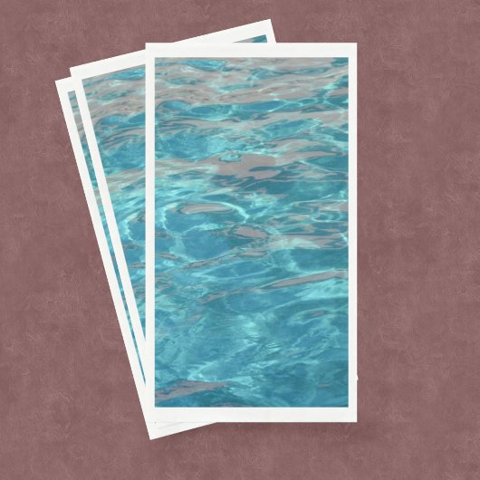Serviette En Papier Eau tropicale Aqua Blue Rippling