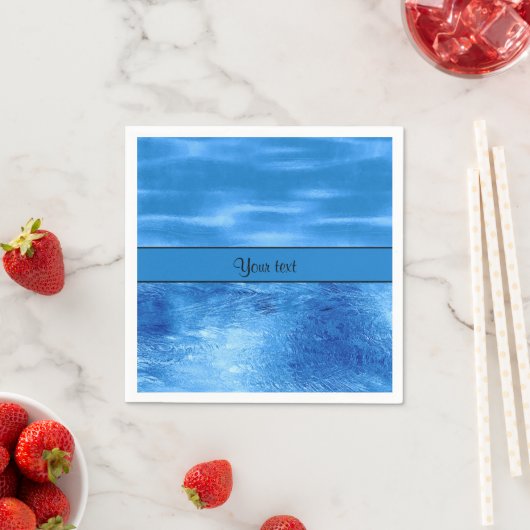 Serviette En Papier Eaux bleues (En situation)