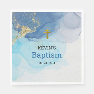 Serviette En Papier Eaux vivantes Baptême chrétien orthodoxe