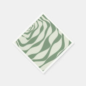 Serviette En Papier Ebb et flux 4 en vert (Coin)