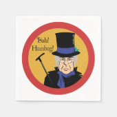 Serviette En Papier Ebenezer Scrooge Bah ! Humbug ! (Devant)