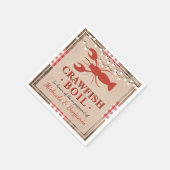 Serviette En Papier Ébullition d'écrevisses Fiançailles Rustique de ho (Coin)