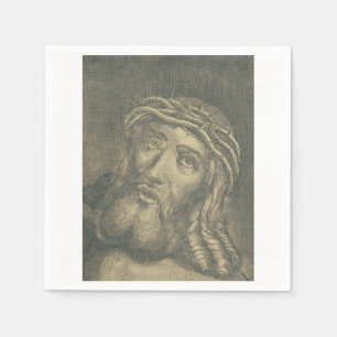 Serviette En Papier Ecce homo Sainte Face de Jésus