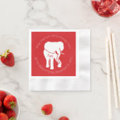 Serviette En Papier Échange de cadeaux White Elephant Fête de Noël (En situation)