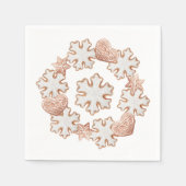 Serviette En Papier Échange de cookies de Noël (Devant)