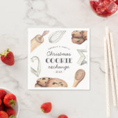 Serviette En Papier Échange de cookies de Noël personnalisé (En situation)
