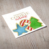 Serviette En Papier Échange de cookies de Noël Personnalisé